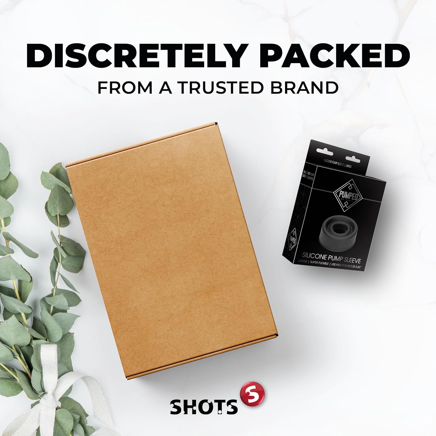 Shots Silicone Pump Sleeve (Large, Black) – Comfort & Airtight Seal 🖤