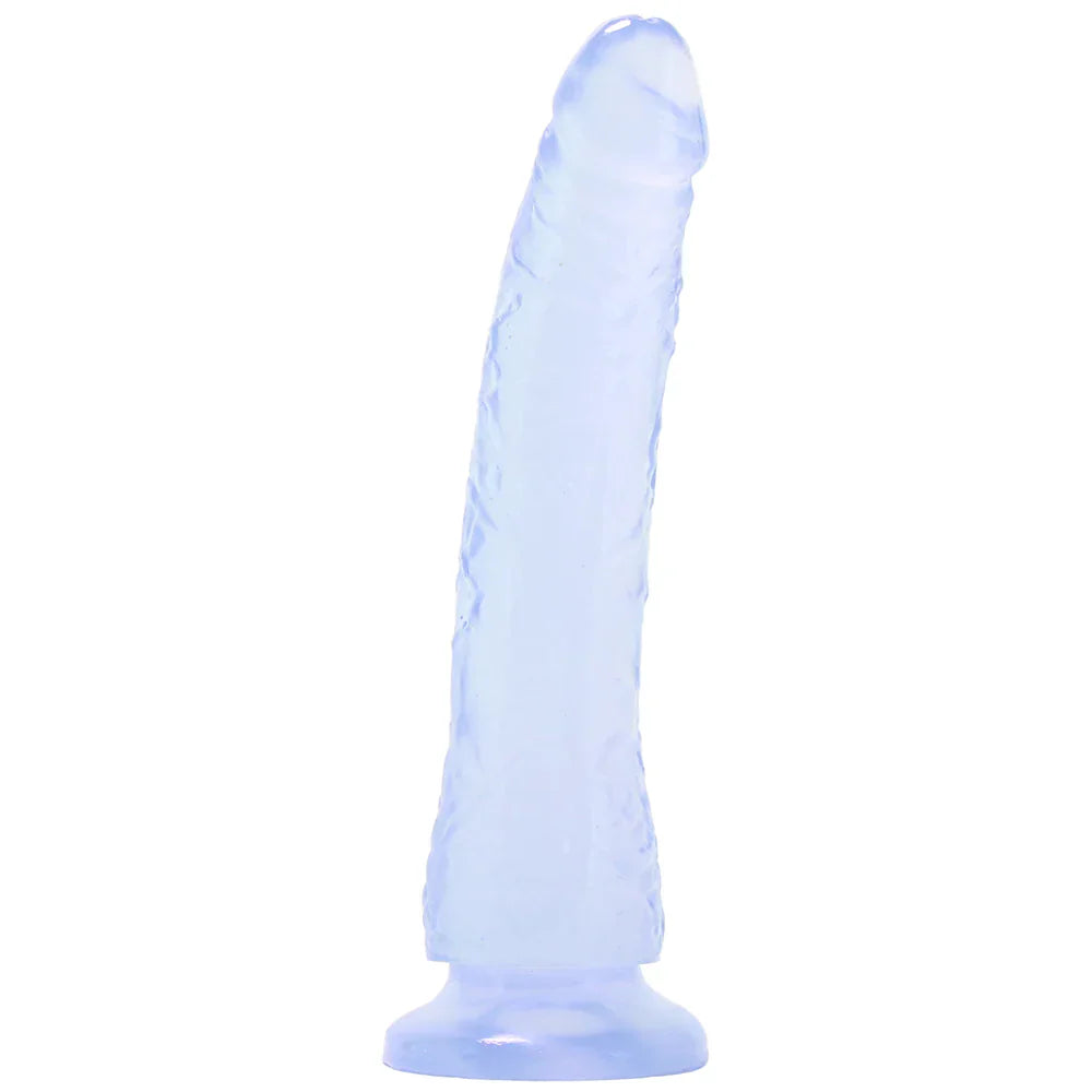 Basix Slim 7 Inch Dildo in Clear