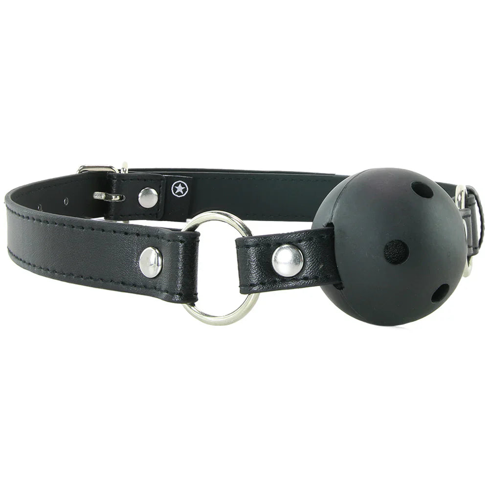 Ouch! Ball Gag (Black) – Classic Kink, Maximum Control 🖤