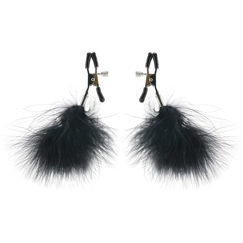 Feathered Nipple Clamps – Seduction Meets Sensation 🖤✨