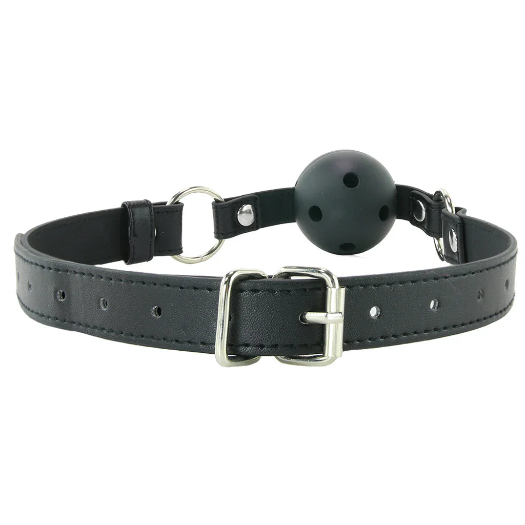 Ouch! Ball Gag (Black) – Classic Kink, Maximum Control 🖤