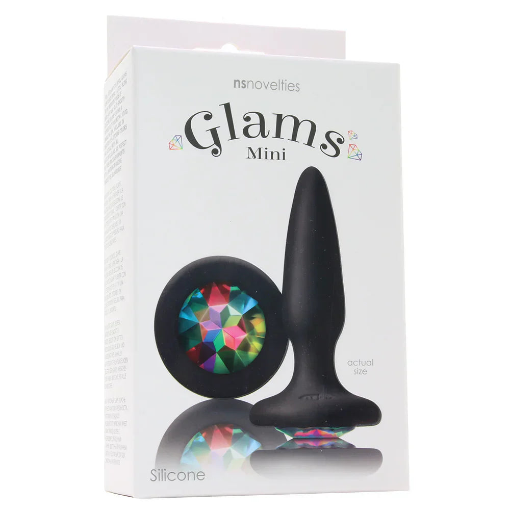 Glams Mini Rainbow Gem Silicone Butt Plug