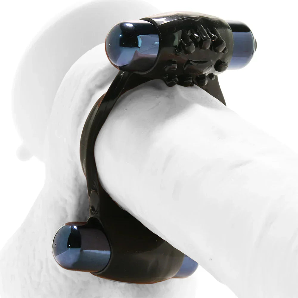 Duo-Vibrating Super Ring in Black