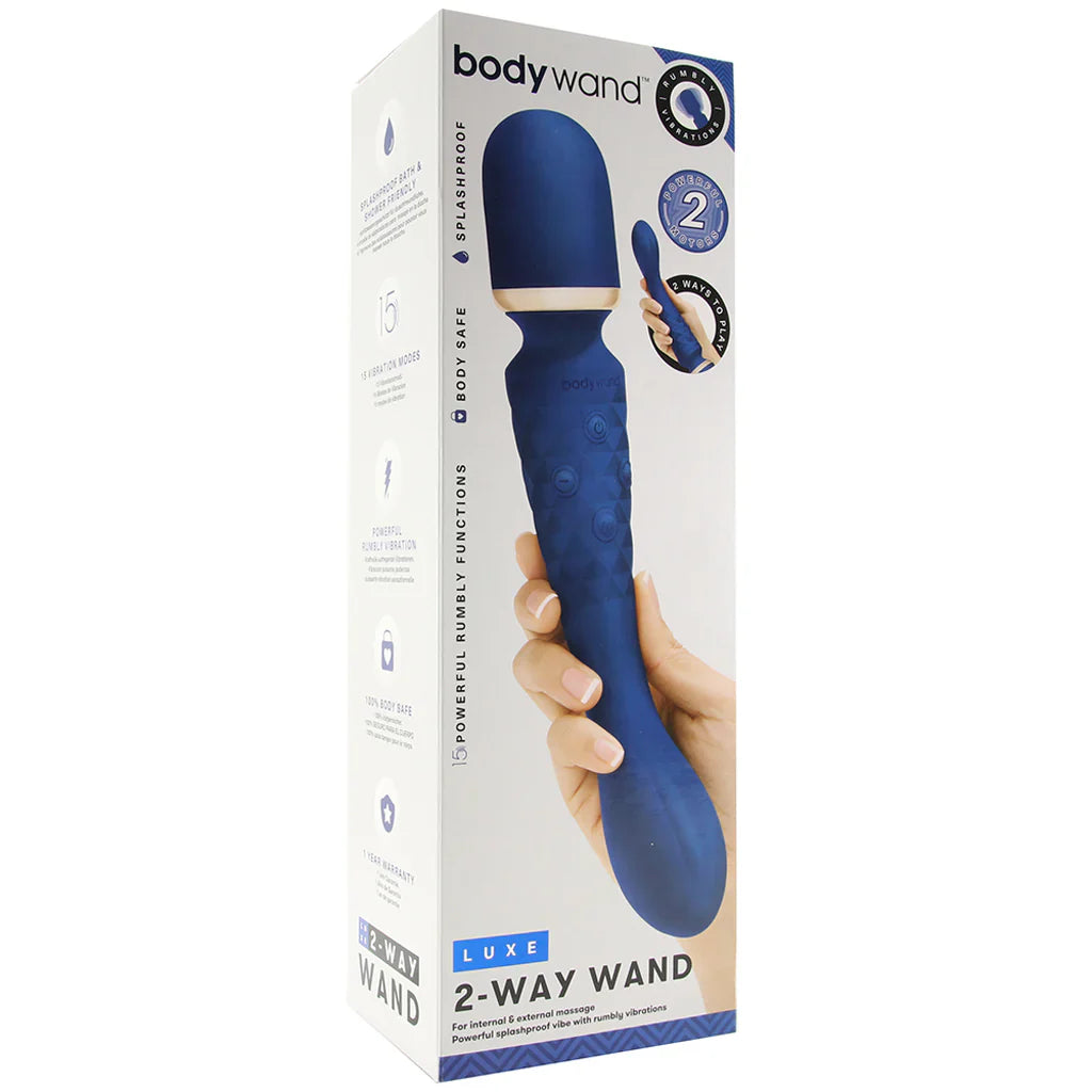 BodyWand Luxe 2-Way Wand – Blue