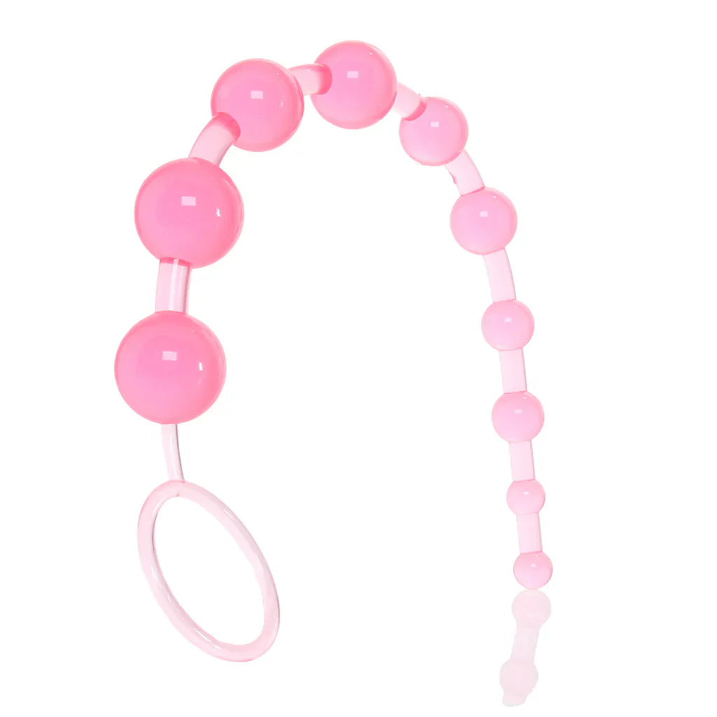X-10 Anal Beads (Pink) – Beginner-Friendly Booty Bliss 🍑💖