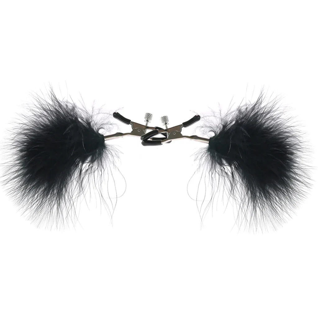 Feathered Nipple Clamps – Seduction Meets Sensation 🖤✨