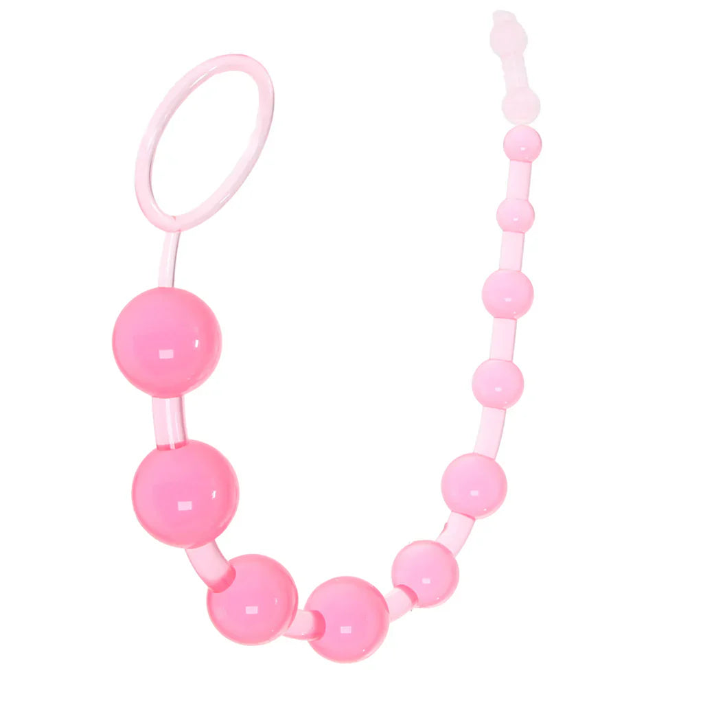 X-10 Anal Beads (Pink) – Beginner-Friendly Booty Bliss 🍑💖