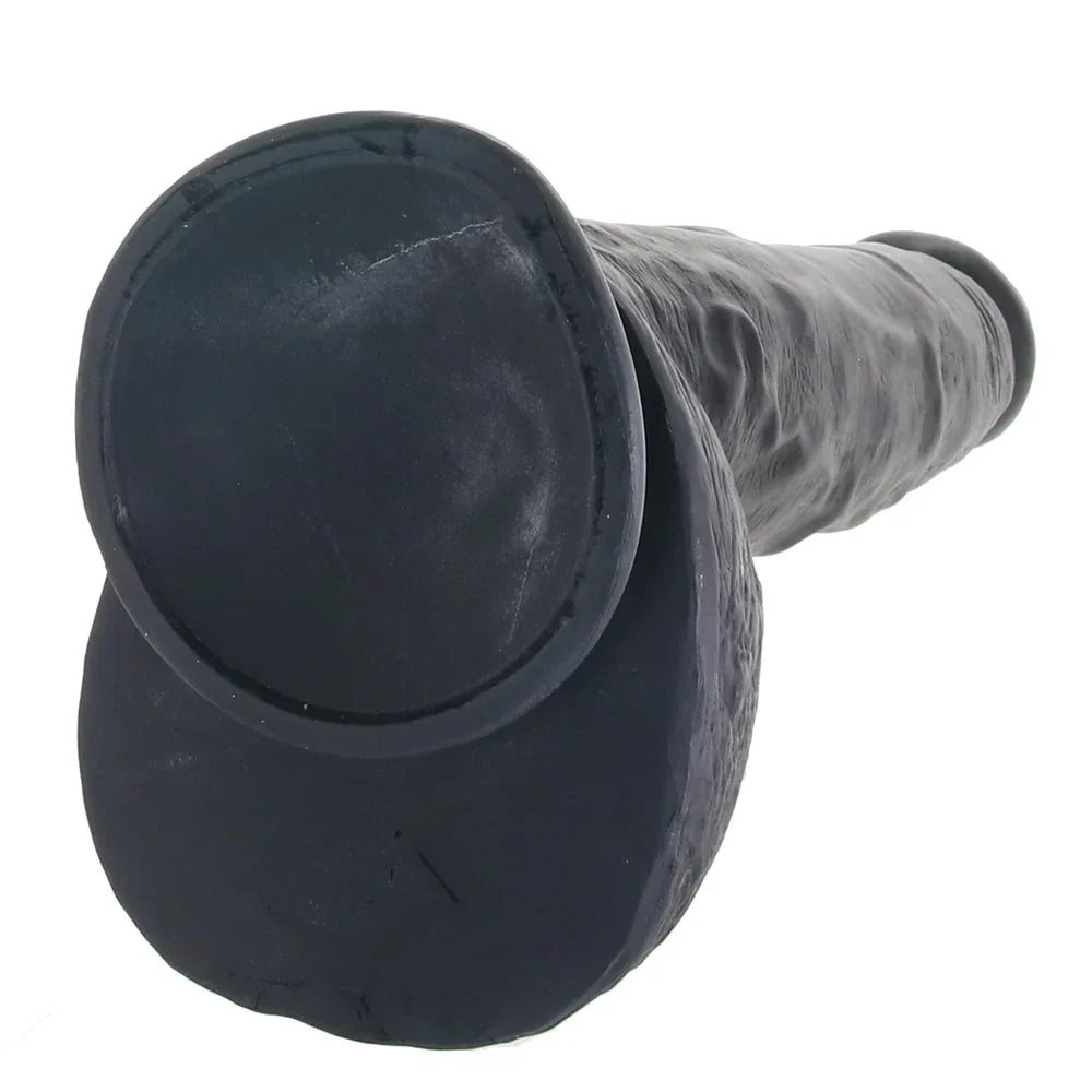 Master Cock Beefy Brad 9 Inch Ballsy Dildo in Black