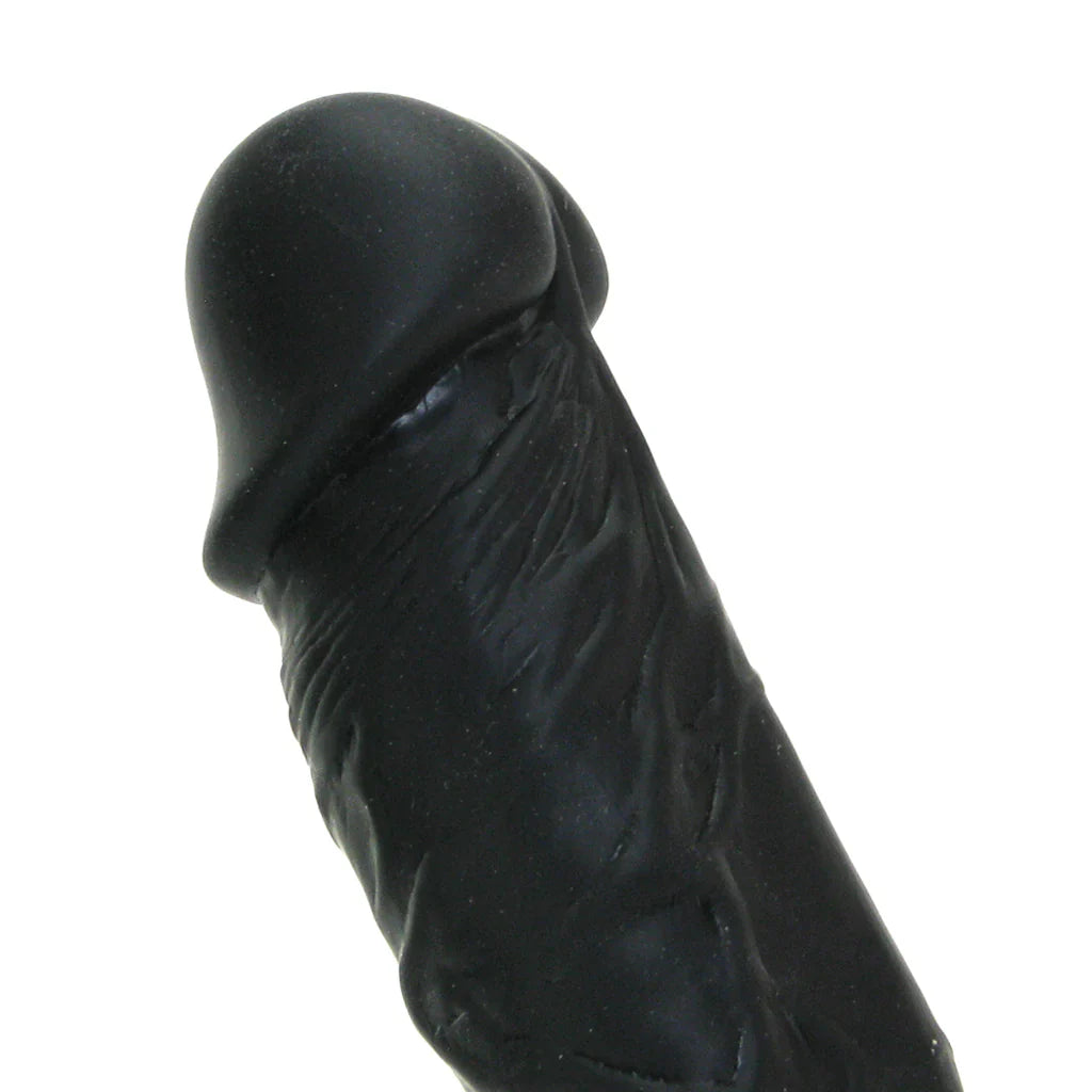 Small Silicone Colours Dildo 7" – Black