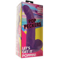 Pop Peckers 7.5 Inch Ballsy Dildo in Purple