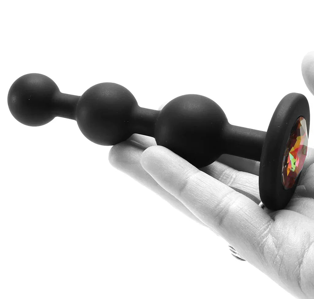 Glams Ripple Beaded Plug – Sparkle With Every Bead ✨🍑