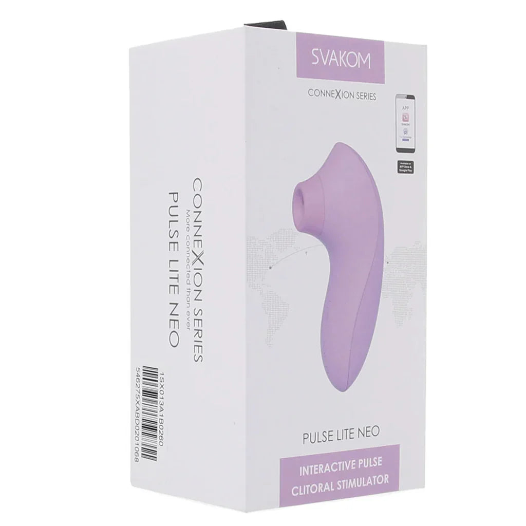 Svakom Pulse Lite Neo – App-Controlled Suction Stimulator in Lavender 💜✨