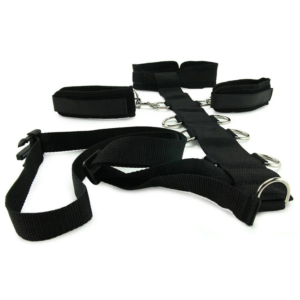 Lux Fetish 3-Piece Adjustable Neck & Wristraint Set – Total Control, Endless Positions