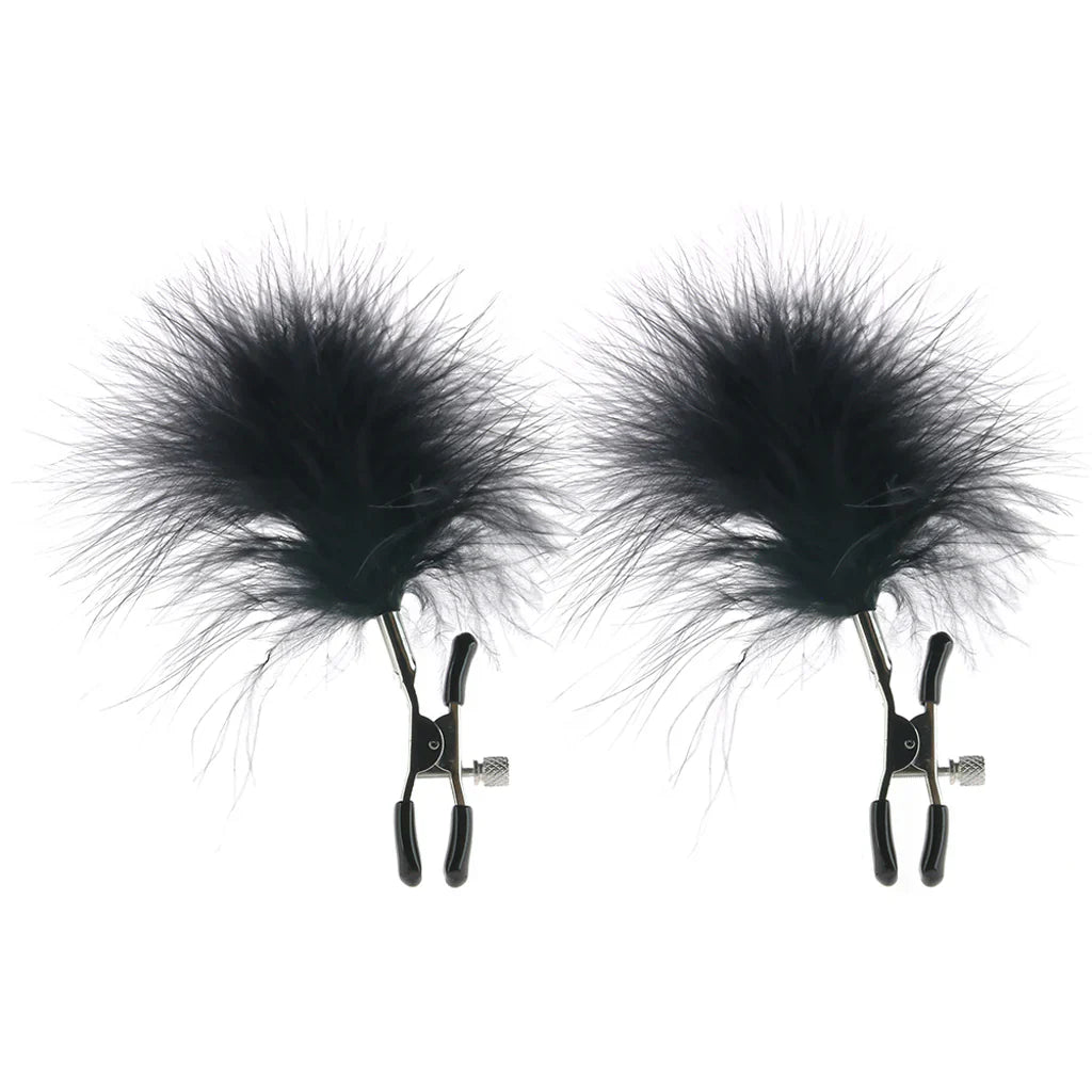 Feathered Nipple Clamps – Seduction Meets Sensation 🖤✨