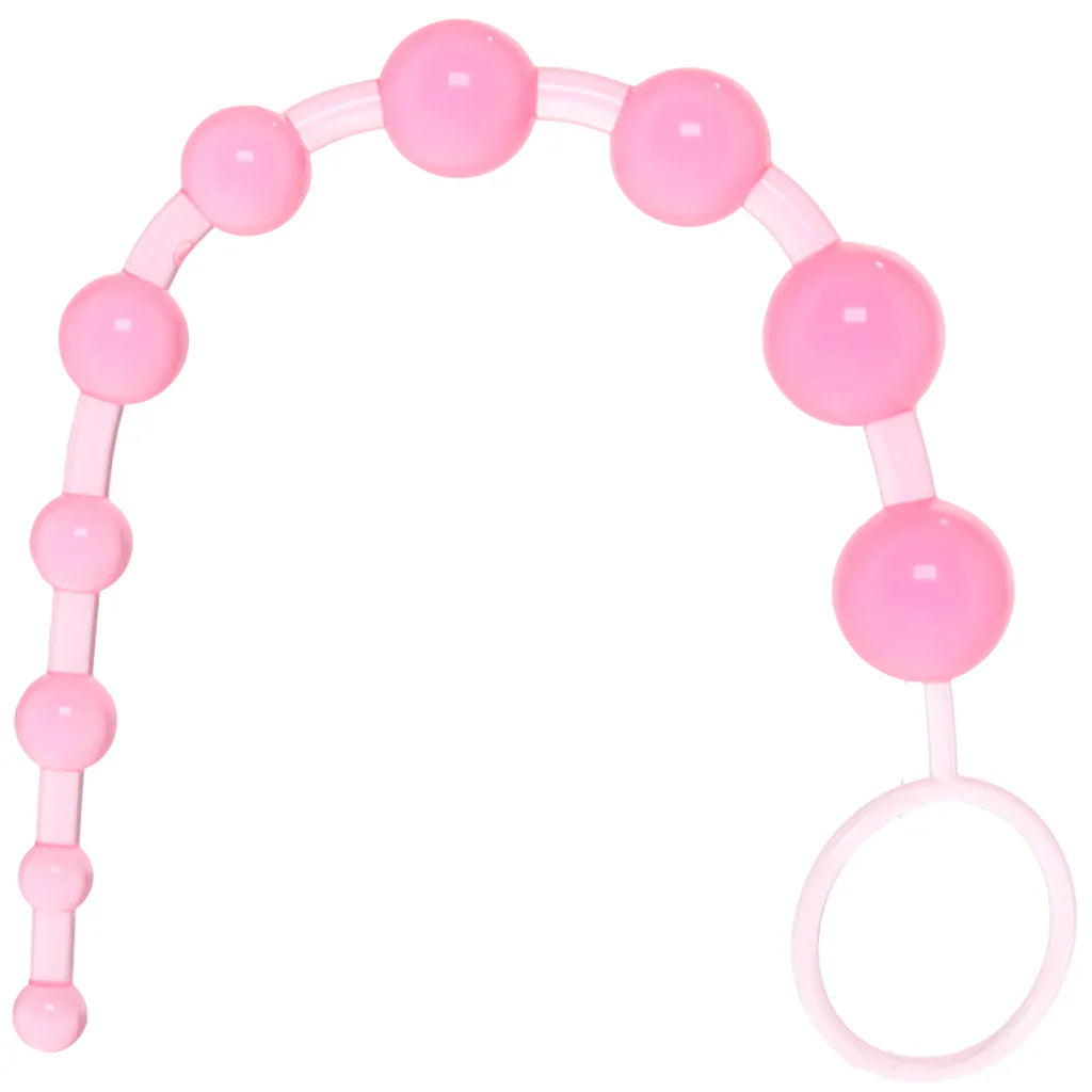 X-10 Anal Beads (Pink) – Beginner-Friendly Booty Bliss 🍑💖